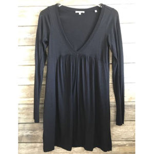 Vince | Navy Deep Plunge V-Neck Tunic Dress
